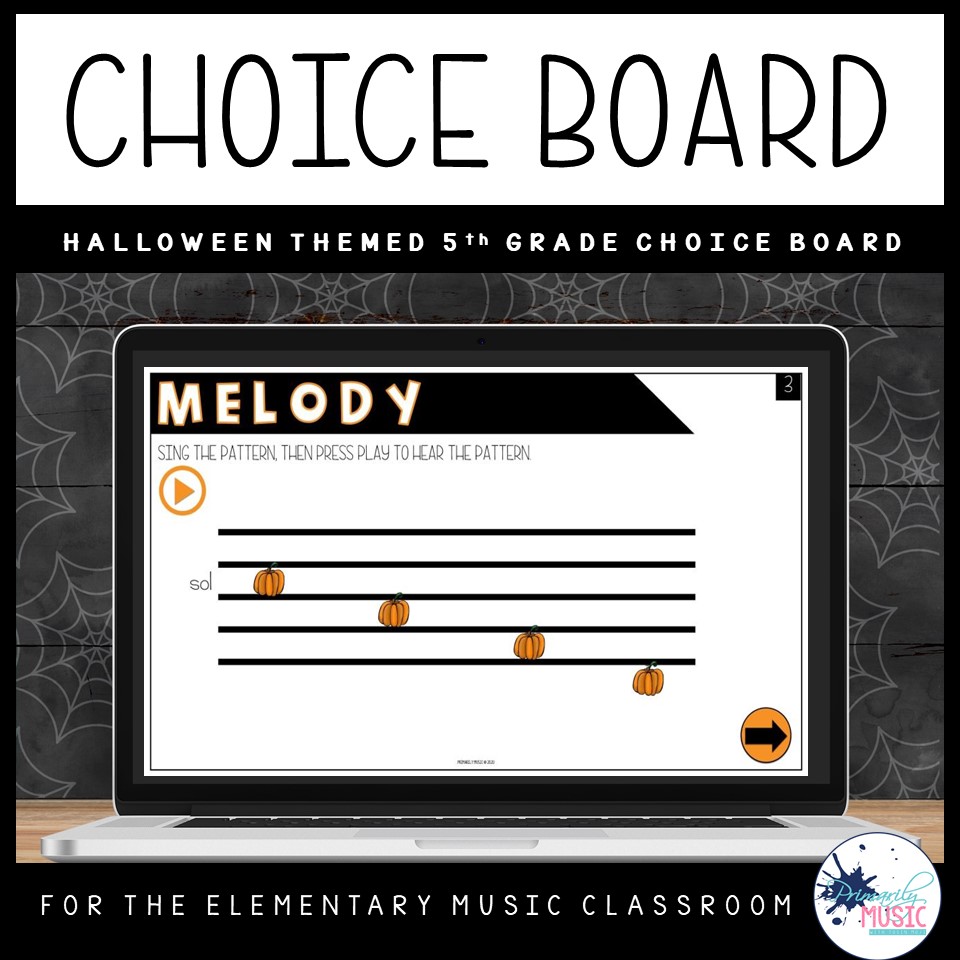Halloween Choice Board-5th Grade