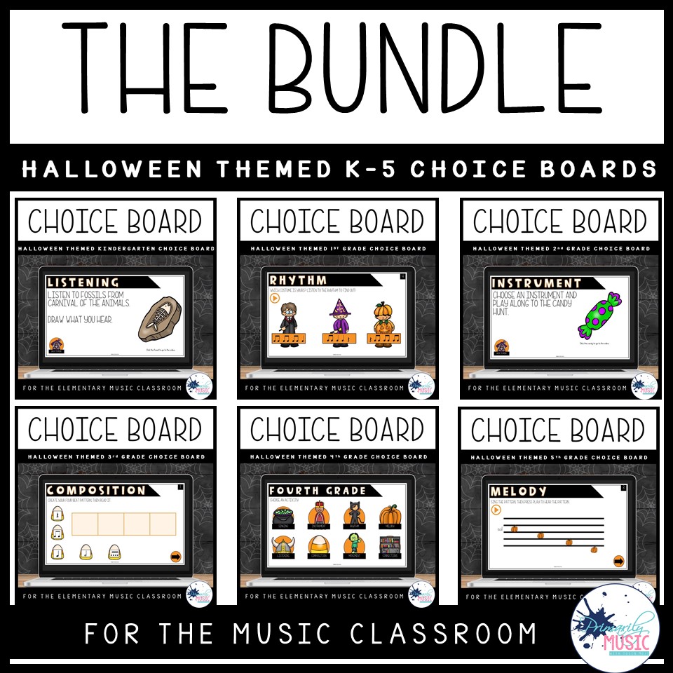 Halloween Choice Board the Bundle