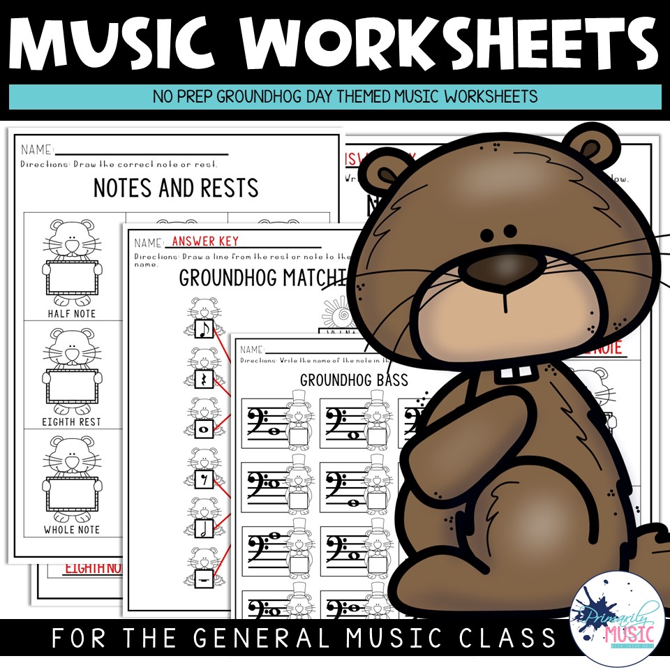 Groundhog Printables COVER