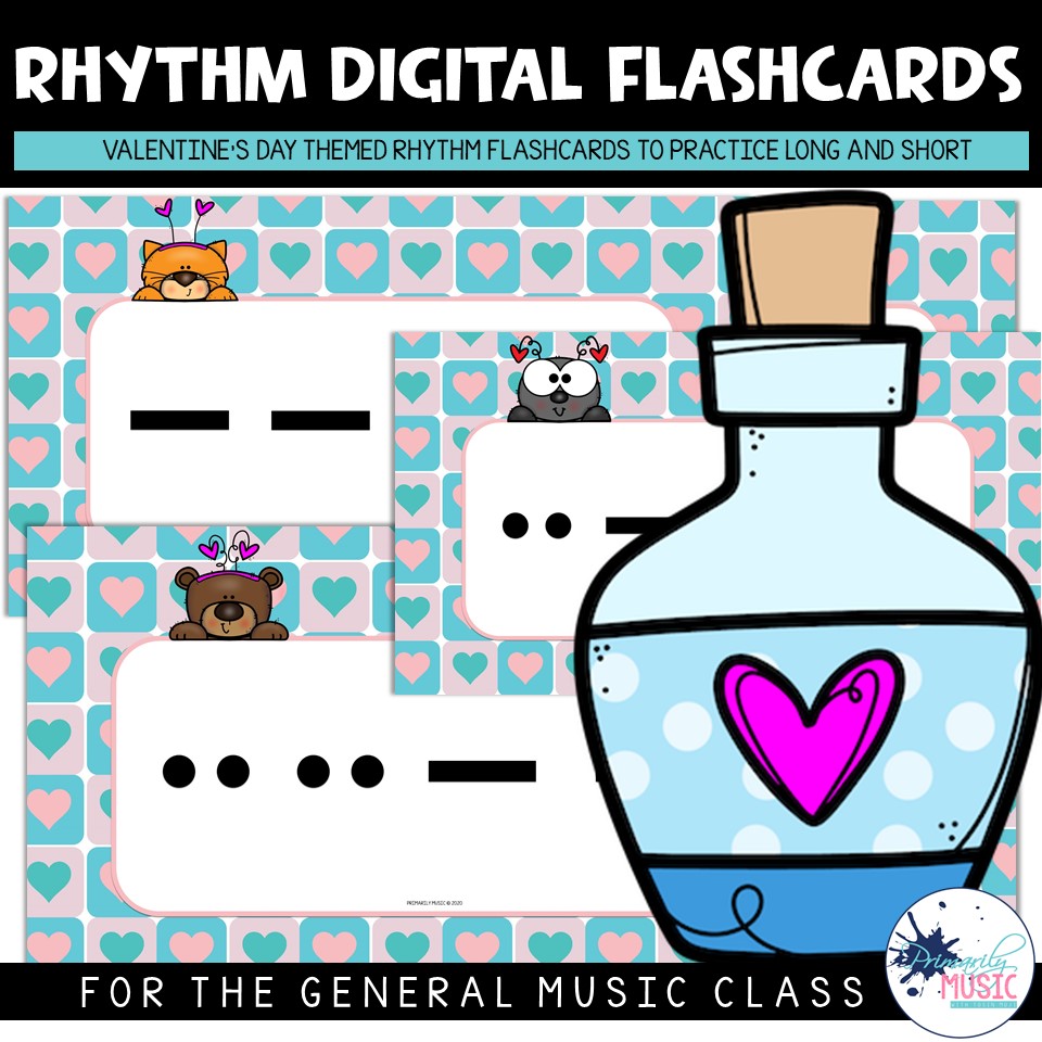 Valentines Day Flashcards Level 1- Long and Short COVER