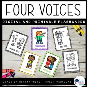 Four Voices Digital and Printable Flashcards
